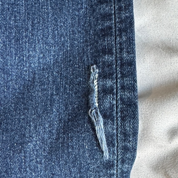 7 For All Mankind Dark Blue Straight Jeans - Picture 3 of 4